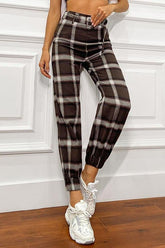 belt and buckle plaid pants